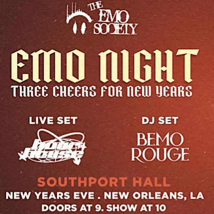 Cover art for Emo Night: Three Cheers for New Years event