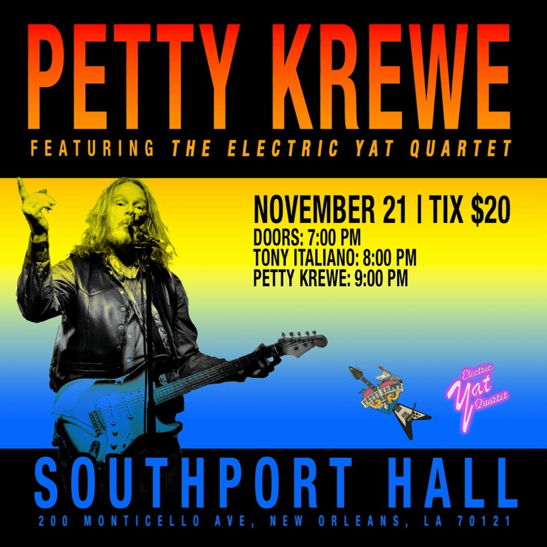 Cover art for Petty Krewe - Tribute to Tom Petty featuring the Electric Yat Quarter event