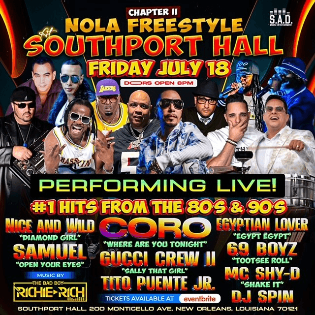 Cover art for TICKETS ON EVENTBRITE - NOT HERE!!! NOLA FREESTYLE JULY 2025  event